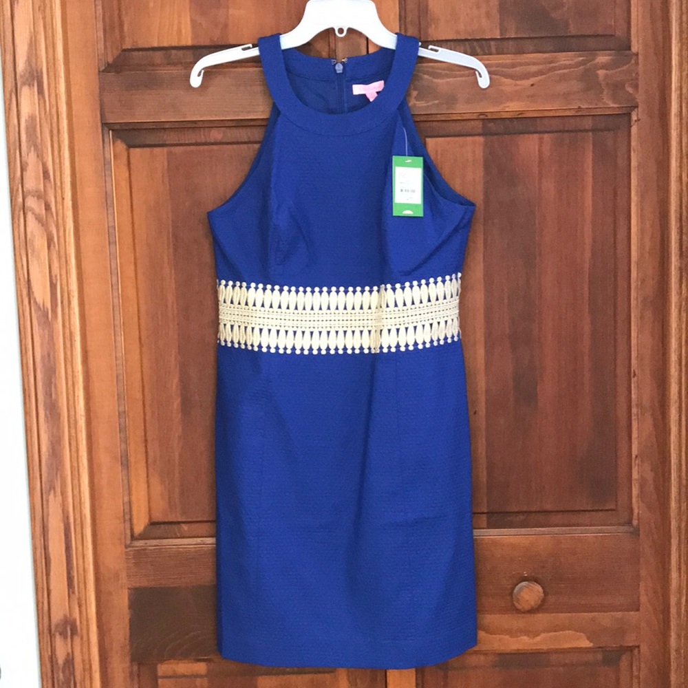 Lilly Pulitzer Bomber Blue Ashlyn Shift Dress